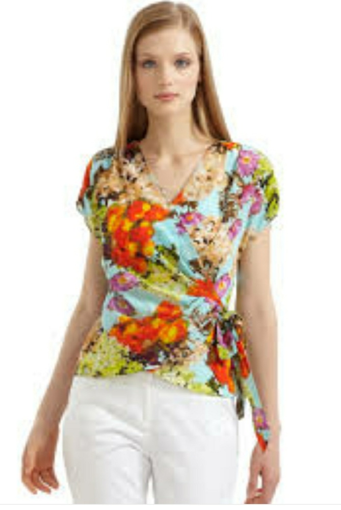 NWT Lafayette 148 New York Joanie Watercolor Silk